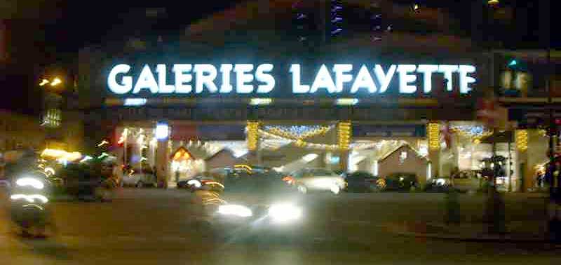 Le site des Galeries Lafayette