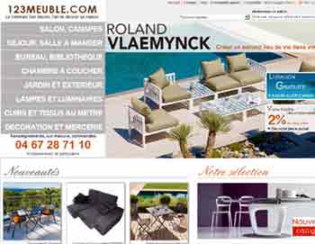entrer dans le site 123 Meubles.com
