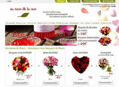 entrer dans le site Au nom de la rose.fr