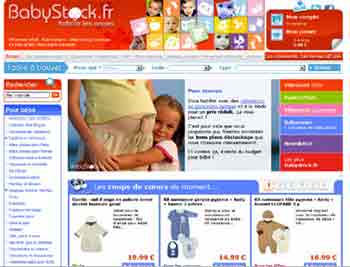 entrer dans le site Babystock.fr