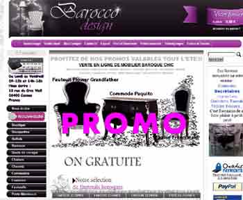 entrer dans le site Barocco Design.com