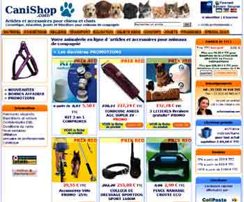 entrer dans le site Canishop.com