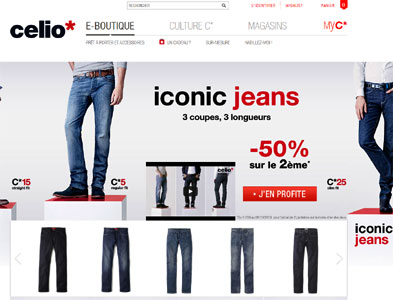 entrer dans le site Celio*.com