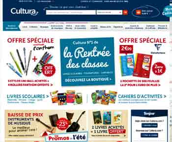 entrer dans le site Cultura
