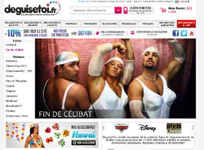 entrer dans le site Dguise Toi.fr