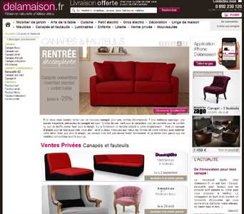 entrer dans le site Delamaison.fr