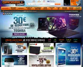 entrer dans le site GrosBill.com
