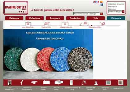 entrer dans le site Imagine Outlet.com