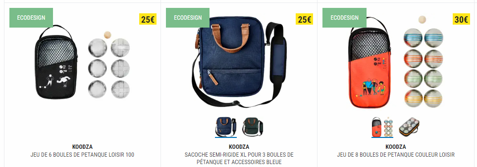 entrer dans le site Dcathlon pour dcouvrir les produits Koodza