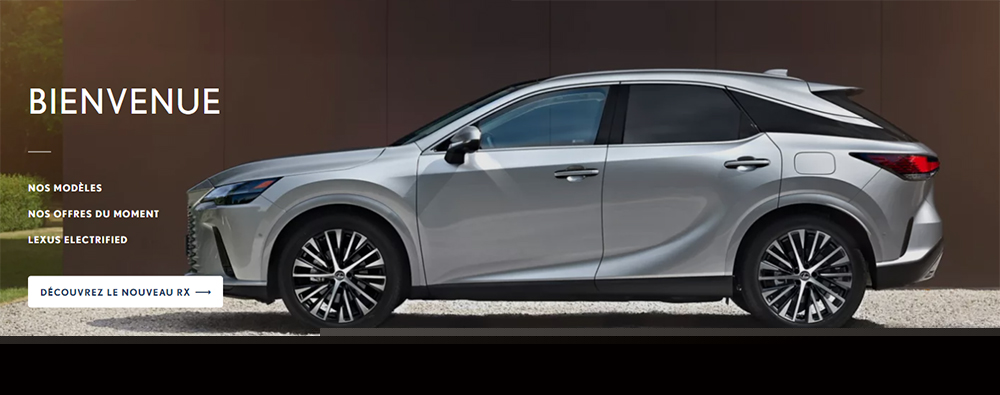 entrer dans le site Lexus