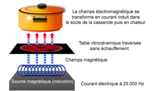 Les tables de cuisson vitrocéramiques à induction