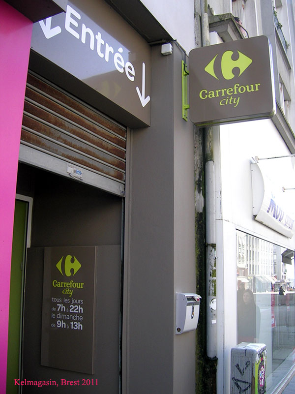 Les magasins Carrefour City de Brest