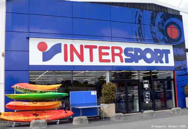 Le magasin d'articles de sport Intersport