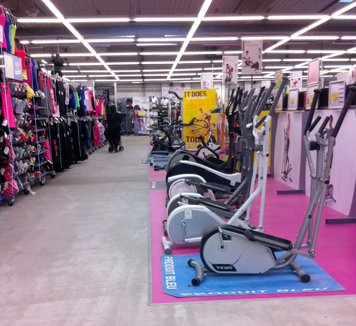 Les magasins d'un seul et même sport en France