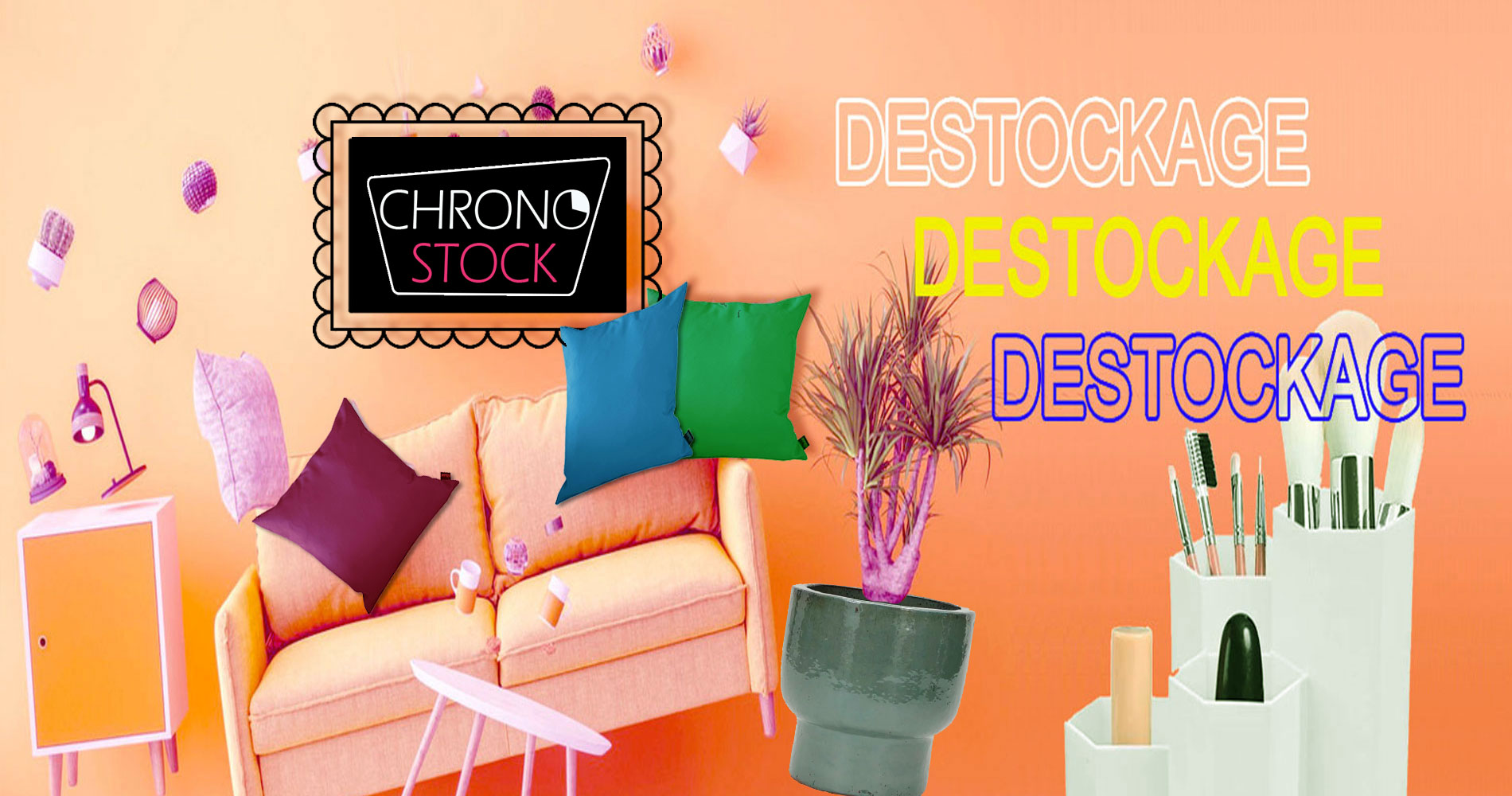 Les magasins discount et solderies pour la maison Chronostock