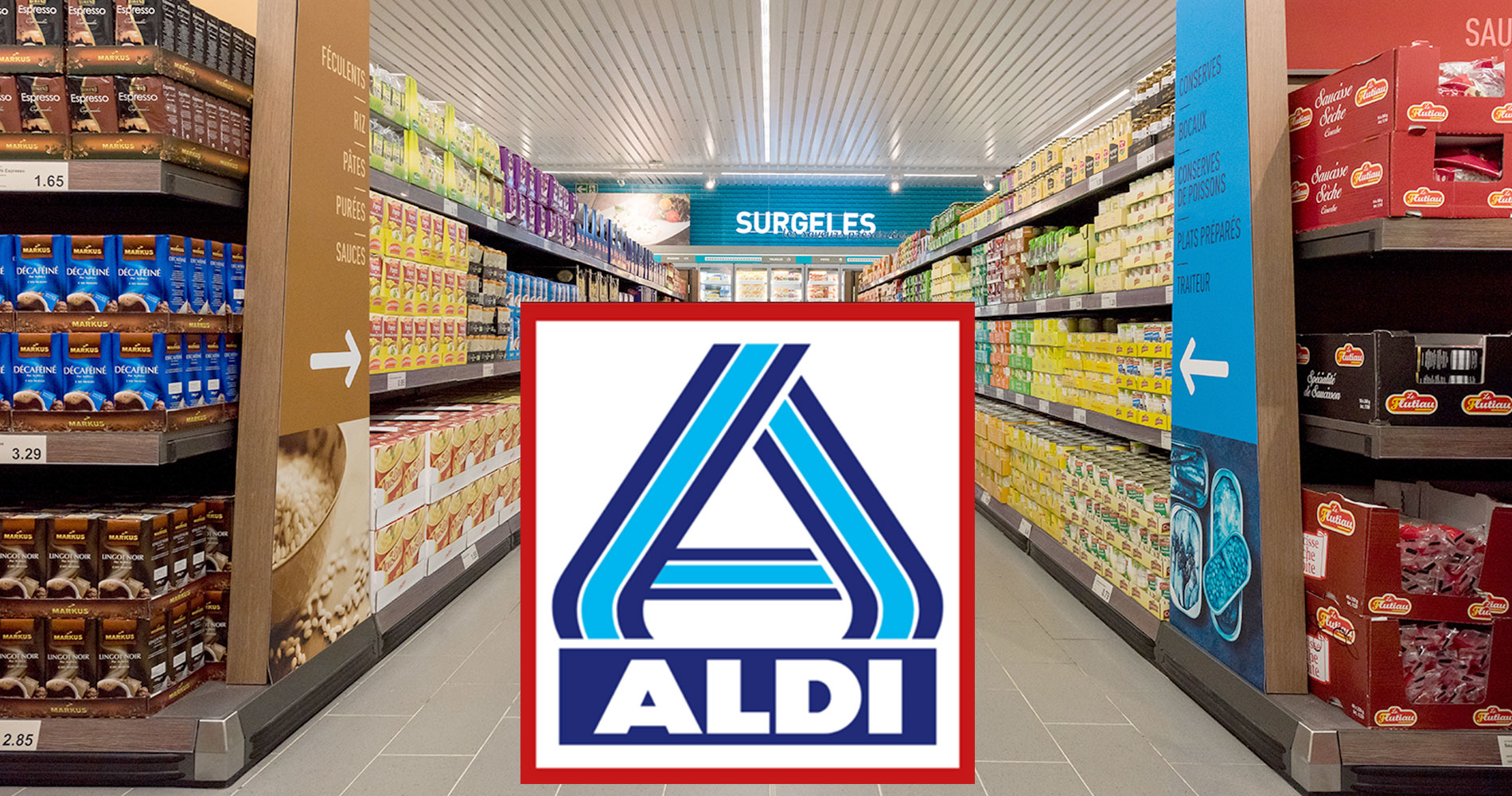 voir les discounteurs alimentaires ALDI en France