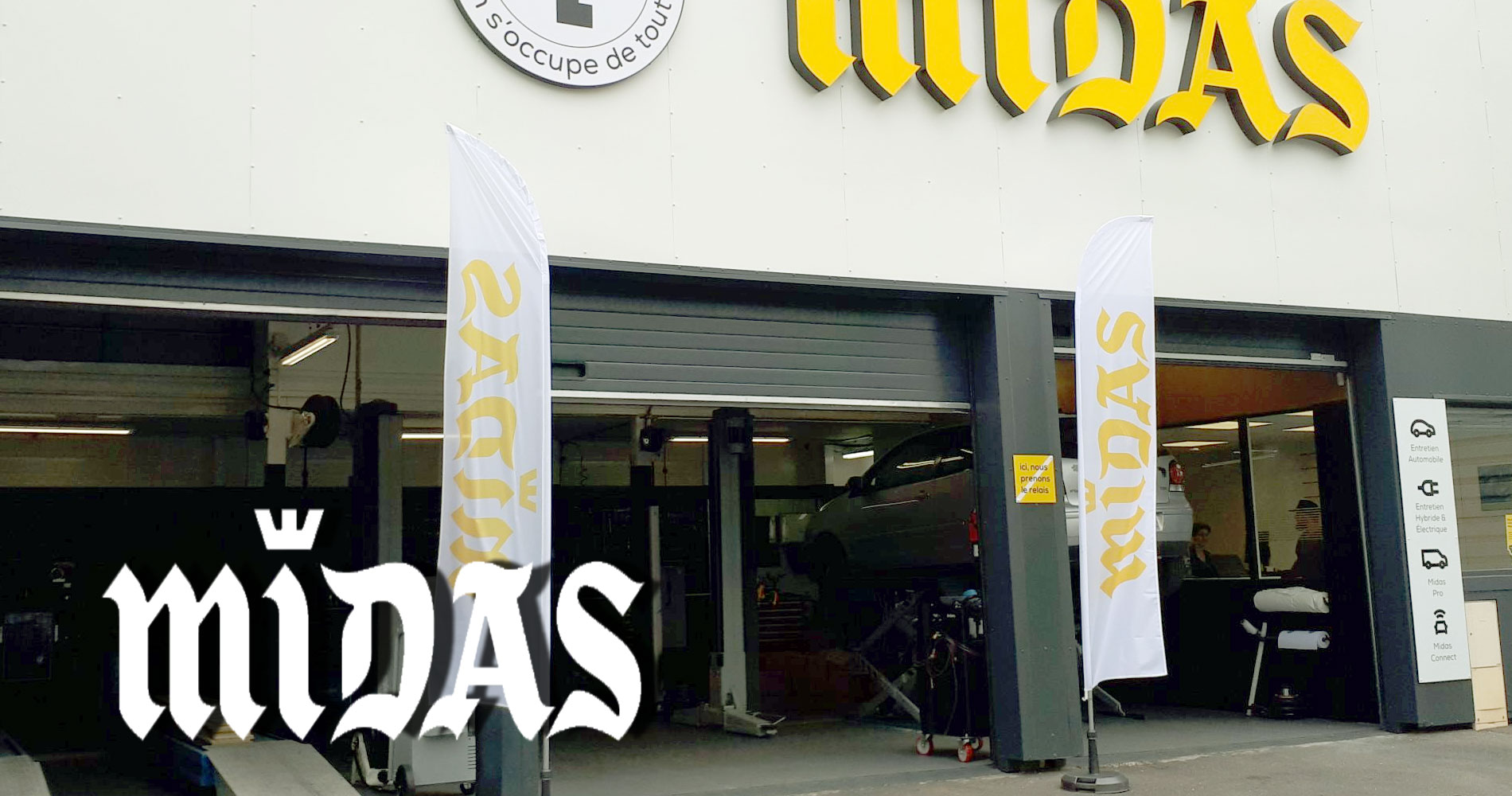 voir les centres de services automobiles Midas