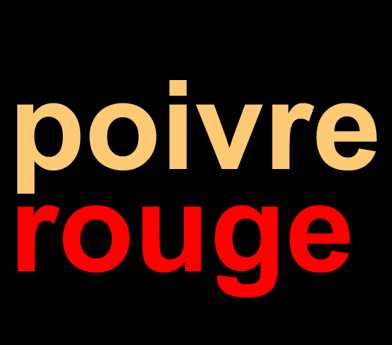 voir le restaurant Poivre Rouge et sa carte