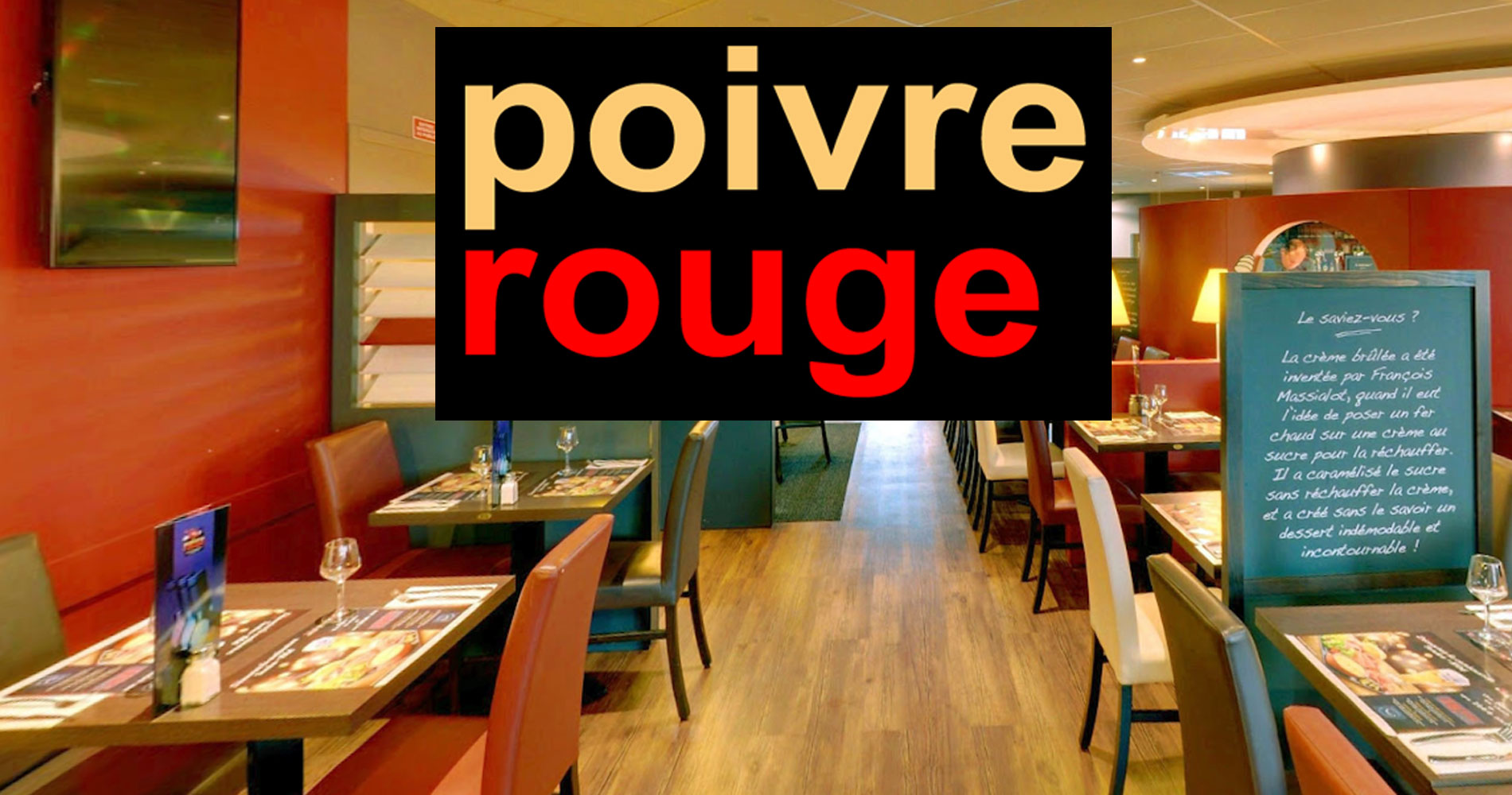 voir les restaurants Poivre Rouge en France