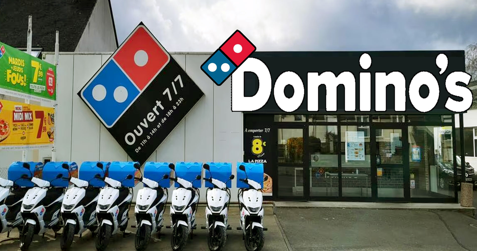 la restauration  emporter Domino's Pizza en France