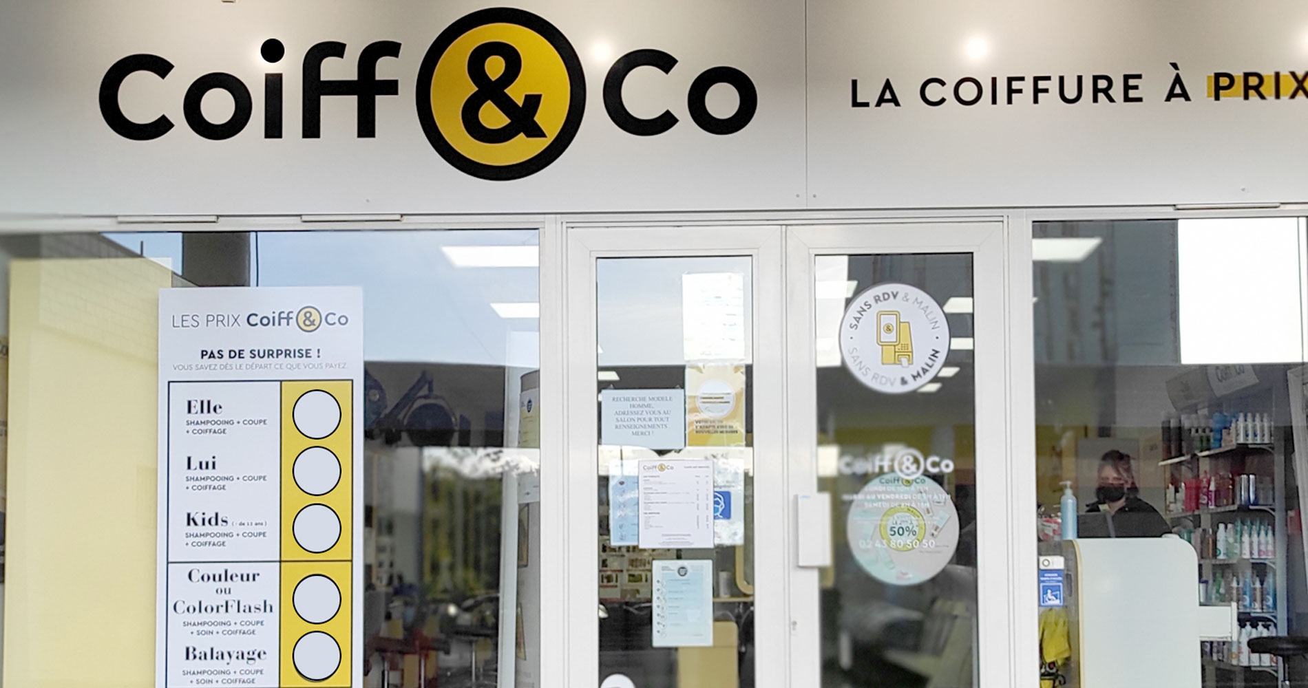 voir les salons de coiffure Coiff & Co