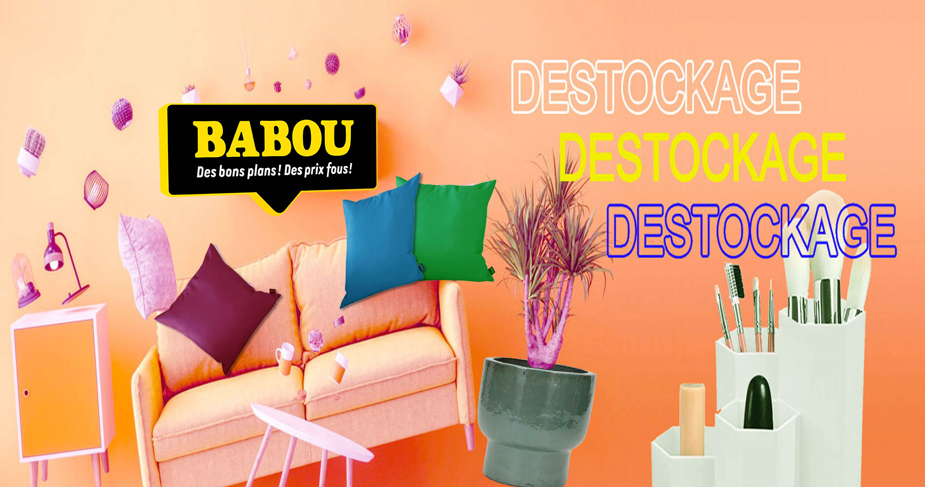 Les magasins discount et solderies pour la maison Babou