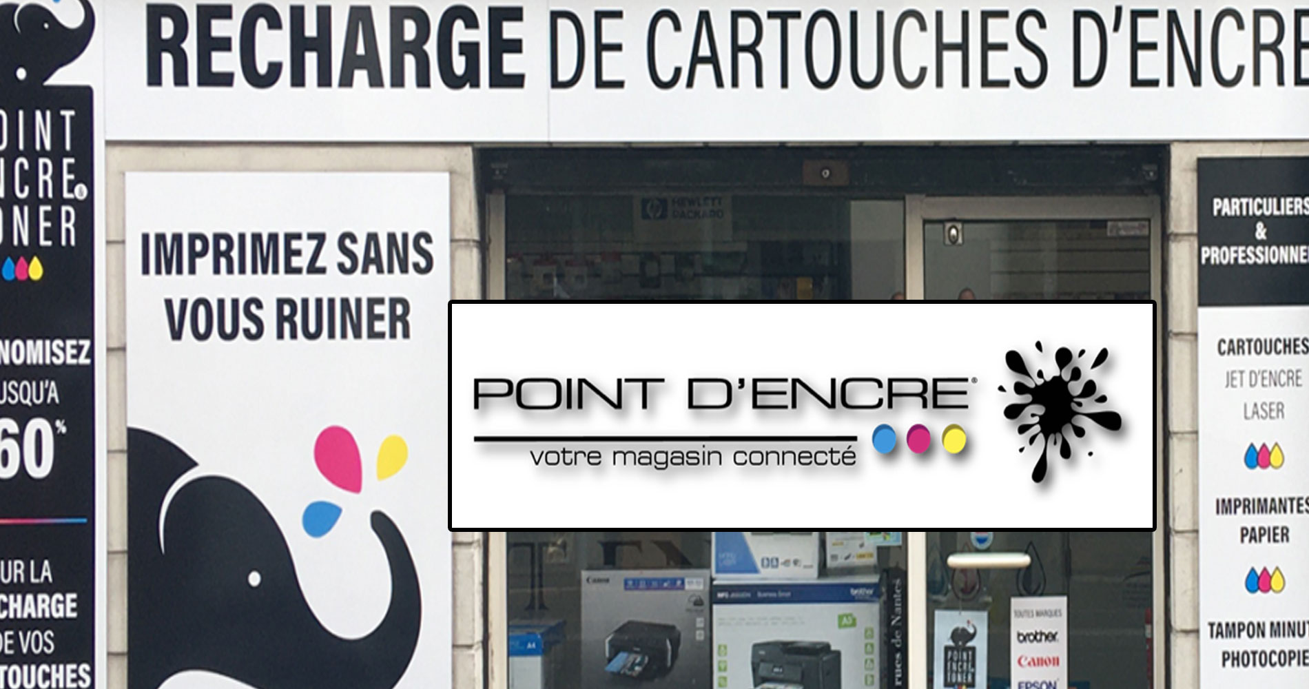 voir les magasins de fournitures de bureau et les consommables informatiques Point d'Encre