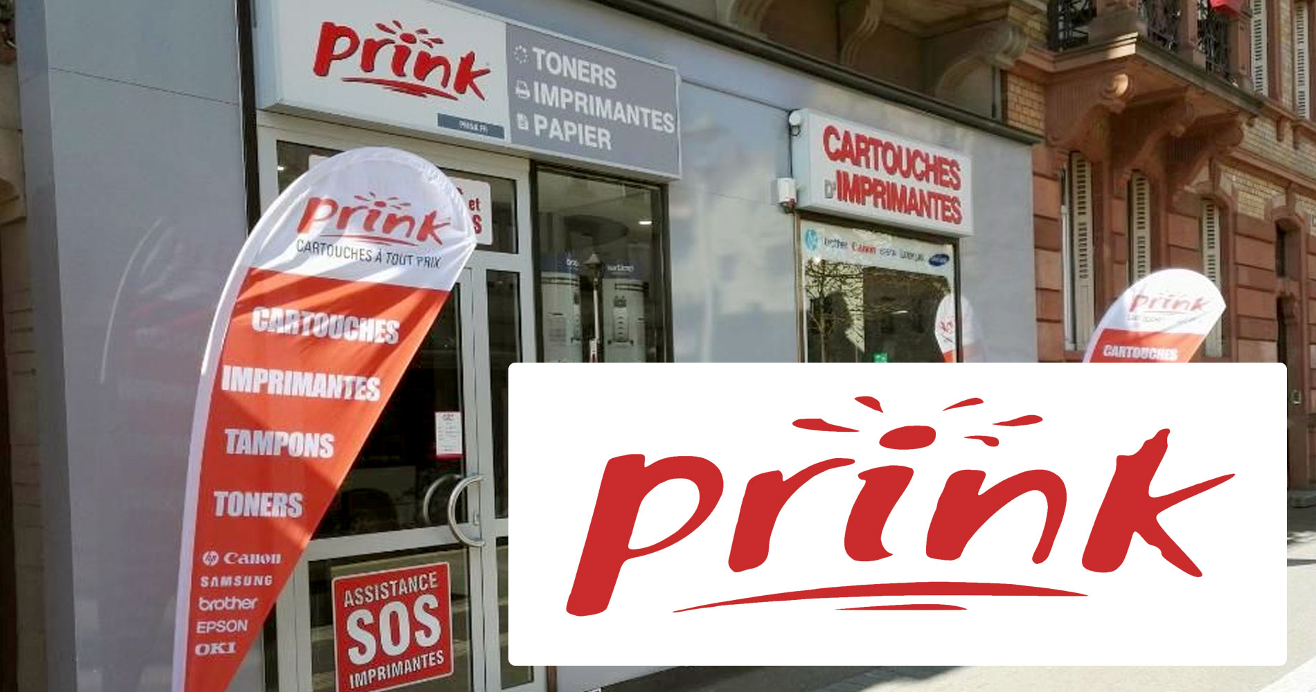 voir les magasins de fournitures de bureau et les consommables informatiques Prink