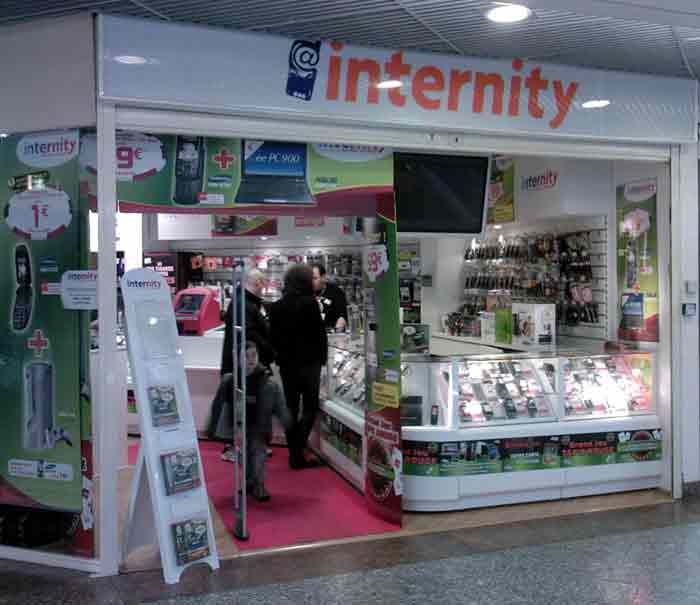 Un magasin Internity