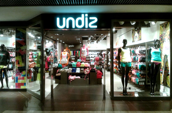 Les magasins de lingerie Undiz en France